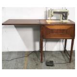 Vintage sewing machine console