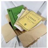 Big box of vintage sheet music
