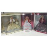 2009-2002 Holiday Edition Barbies