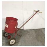 Metal Cyclone salt or seed spreader