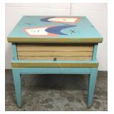 Retro painted end table