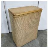 Cane-look laundry hamper