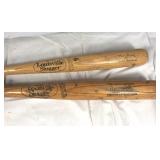 2 Louisville Slugger wood baseball bats