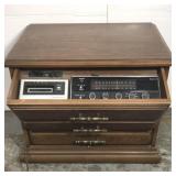 Vintage Magnavox 8 track radio console