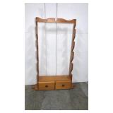 Wood wall mount gun rack