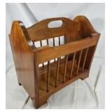 Wood magazine rack #1