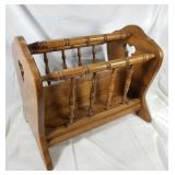 Wood magazine rack #2