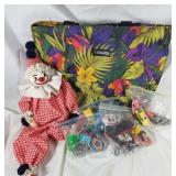 Tote & toys lot