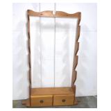 Wood wall mount gun rack
