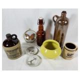 Assorted glass, ceramic & plasticware lot