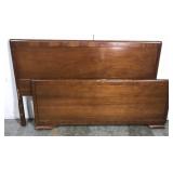 Vintage waterfall headboard/footboard