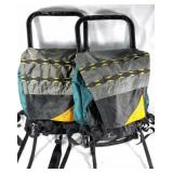 Pair of rigid frame backpacks