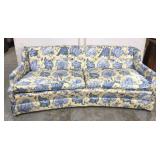 Vintage curved front sofa