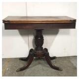 Antique clawfoot hall table