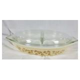 Divided Pyrex dish w/lid