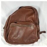 Leather backpack bag