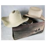 Stetson cowboy hat lot w/ box