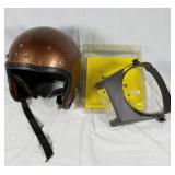 Vintage helmet & magnifying visor