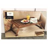 Acacia wood bed tray