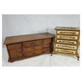 Wooden jewelry box lot
