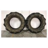 2 old tractor tires
