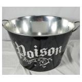 Large tin ice beverage tub