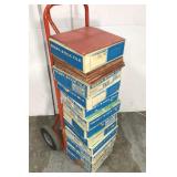 Linoleum faux brick tile