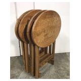 Set of four tray tables