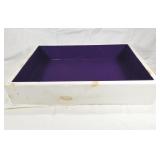 Felt lined wooden box