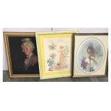 Vintage framed art Lot of 3