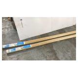 Two large 10 ft indoor rollup blinds