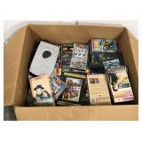 Large box of VHS tapes