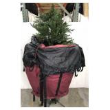 Pre-lit Christmas tree with storage bag