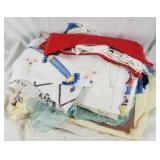 Vintage fabric pieces lot