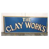 Vintage clay works sign