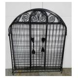 Steel garden gate sections