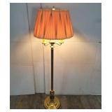 Brass floor lamp