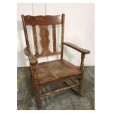 Antique wood rocking chair