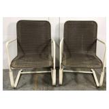 Vintage Lloyd loom patio chairs