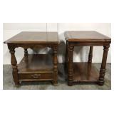 2 Vintage end tables