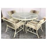 Patio table and chairs set