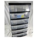 Plastic rolling storage chest