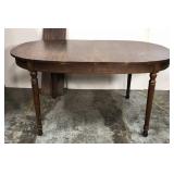 Dining table with one leaf