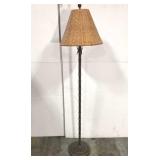 Metal bamboo floor lamp