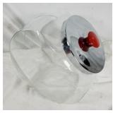 Glass cookie/candy jar