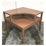 Two level corner table