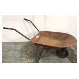 Old metal true value wheelbarrow