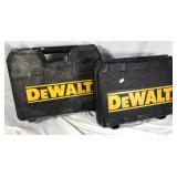 2 Empty DeWalt drill cases