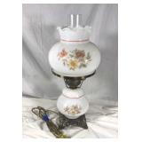 Vintage electric hurricane lamp