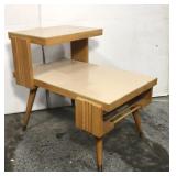Mid century modern two tier end table